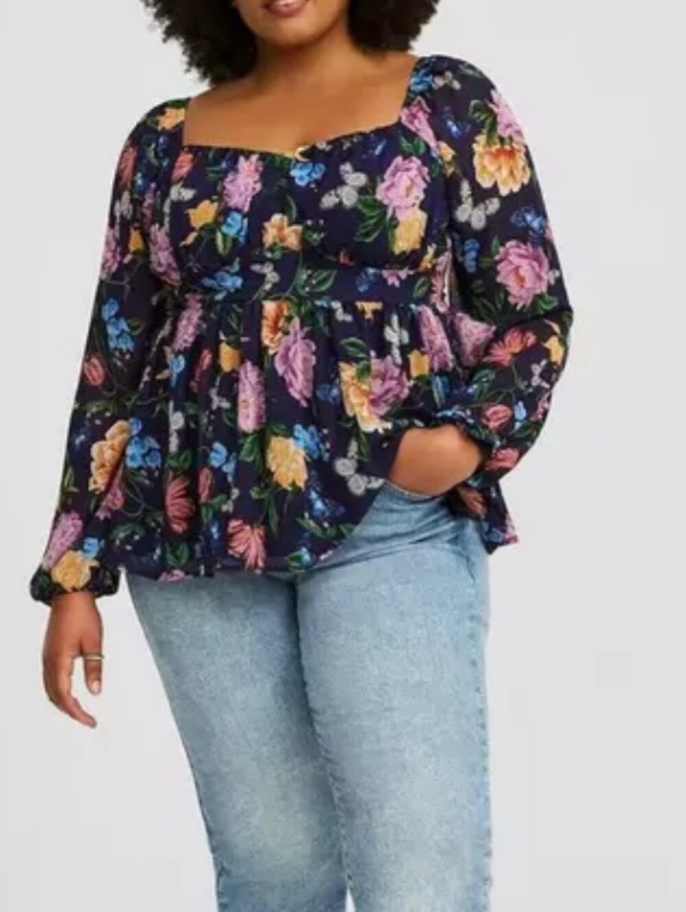 torrid Peplum Chiffon Top
